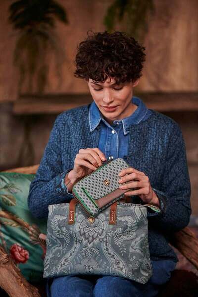 Pip Studio Portofel Pocket, Pip Studio, Green 19.5x11x4.5 cm, colecția Suki