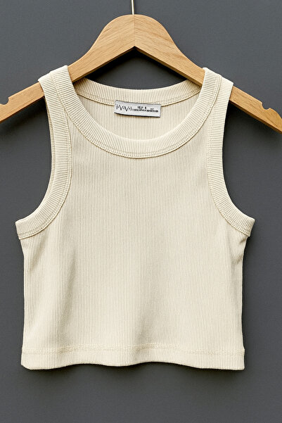 My Blog Cream Crop Tank Top