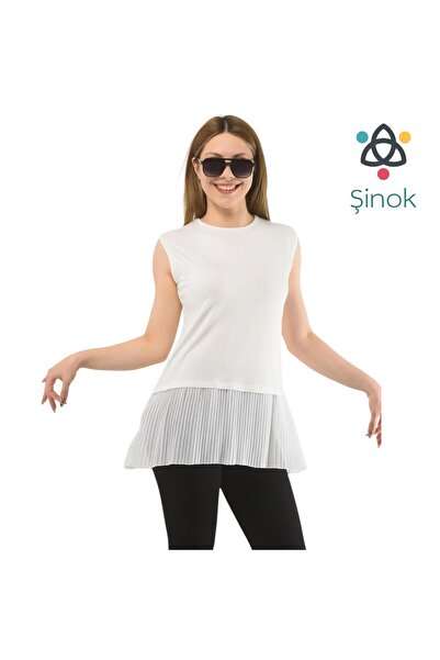 ŞİNOK Πλισέ χτενισμένο βαμβακερό εσώρουχο τουνίκ