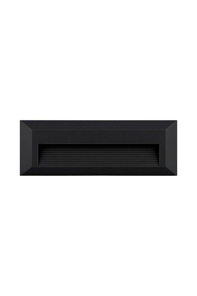 Braytron LED Wall Light CORP LED PT, 3W 180lm 3000K VEKTA-B, Black Rectangle IP65