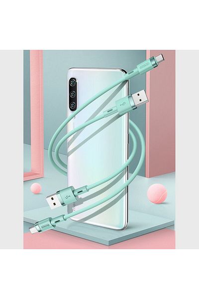 Joyroom Kabel przewód USB - USB-C 2.4A 1.2 m biały