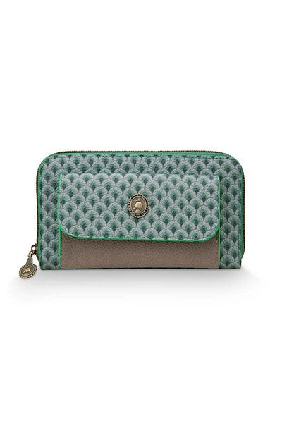 Pip Studio Portofel Pocket, Pip Studio, Green 19.5x11x4.5 cm, colecția Suki