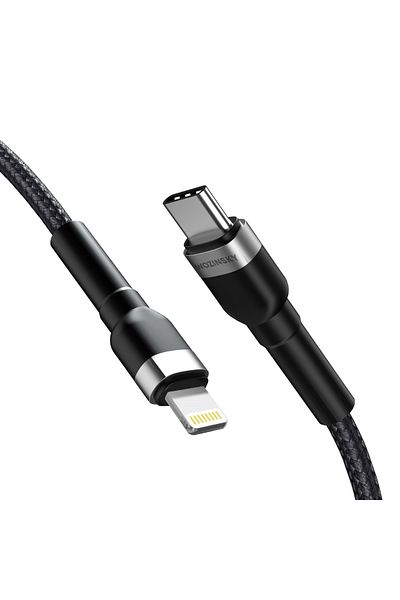 WOZINSKY Kabel przewód do iPhone USB-C - Lightning PD 30W 1m czarny