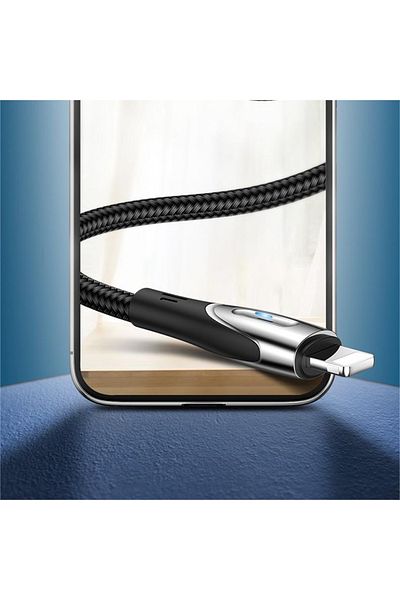 Joyroom Cablu de încărcare rapidă pentru iPhone USB-A - seria Lightning Sharp, 1,2 m, negru