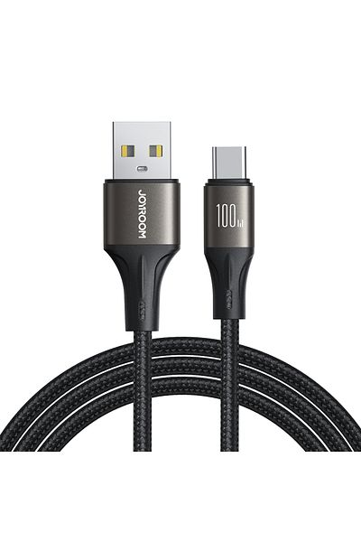 Joyroom Cablu Light-Speed USB-A - USB-C cu transfer rapid, 100W, 1,2m, negru