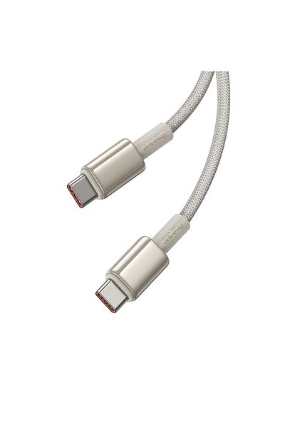 Baseus Kabel przewód Tungsten Gold USB-C - USB-C 100W 1m - złoty