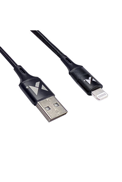 WOZINSKY Cablu USB Lightning pentru iPhone 2.4A 1m Negru