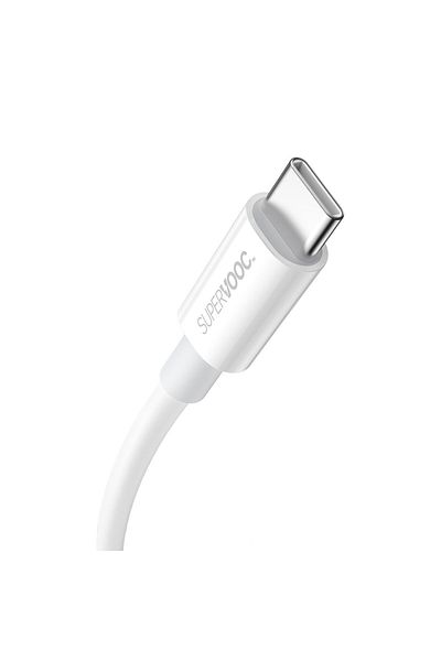 Baseus Kabel przewód Superior Series SUPERVOOC USB-A do USB-C 65W 1m biały