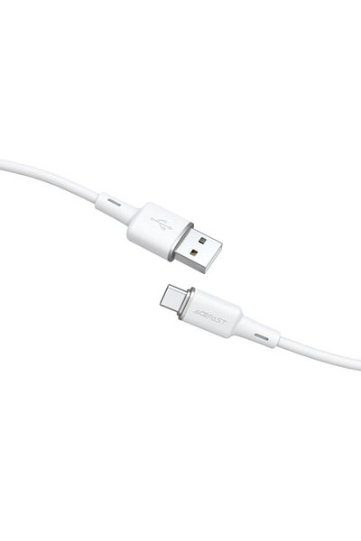 Acefast Kabel przewód USB - USB-C 3A 1.2m biały