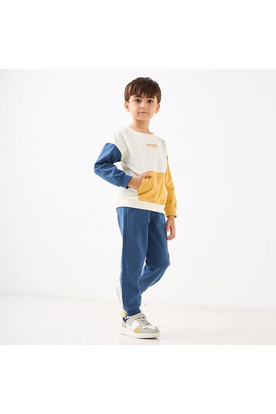 Juniors Colourblock Sweatshirt and Joggers Set