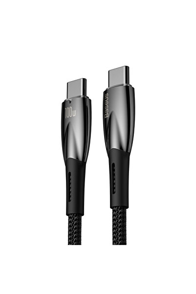 Baseus Kabel przewód do szybkiego ładowania Glimmer Series USB-C 480Mb/s PD 100W 2m czarny