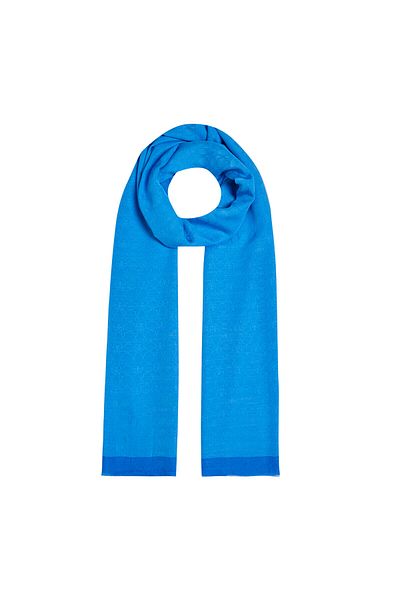 ipekevi Four Seasons Tropical Blue Monogram Shawl