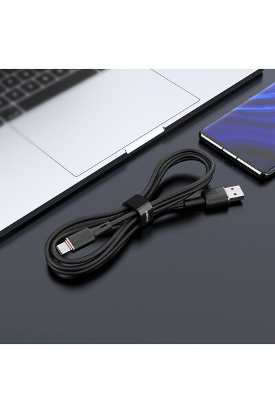 Acefast Kabel przewód USB - USB-C 3A 1.2m czarny