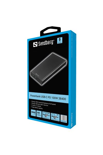 Sandberg Powerbank USB-C PD 100W 38400