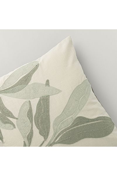 Linens Husă de pernă Jedi 45x45 cm Verde-natural