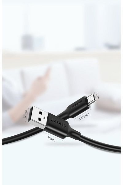 Ugreen Kabel przewód USB - micro USB 2A 2m czarny