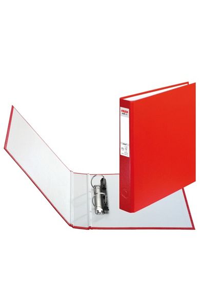 Herlitz Ring Binder, Format A5, 2 Rings, Material Cardboard, Color Red