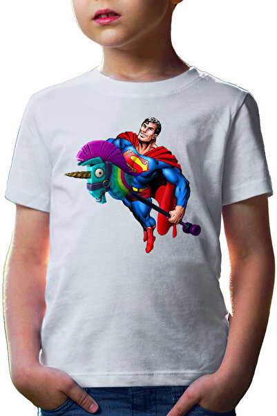 OEM Tricou copii Superman Fortnite Horse Colorfull Troll Fly Happy Smilling