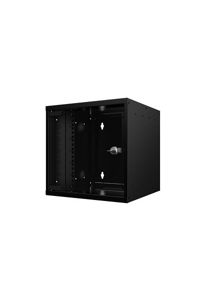 Inna marka Wisząca szafka Rack Lanview 10" 6U 312x300x300mm czarna, nieposkładana, RSM06U30MNBL