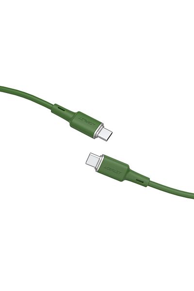 Acefast Kabel przewód USB-C 60W 20V 3A 1.2m zielony oliwkowy