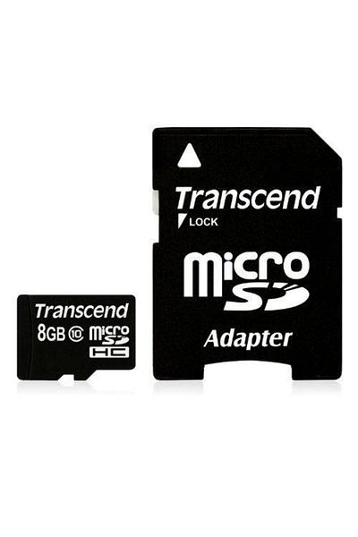 Inna marka Card MicroSD Transcend SDHC 8GB + Adaptor microSDXC/SDHC Clasa 10, 90 MB/s, Negru, TS8GUSDHC10