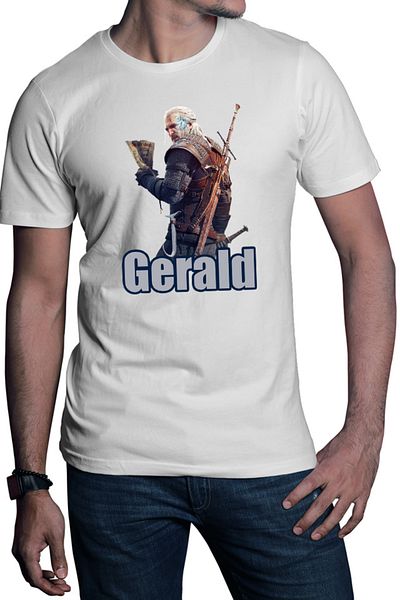 OEM Men's T-shirt Witcher Gerald Medieval Game