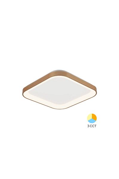 Braytron Plafoniera LED 36W 3IN1 IP20 SLS-SR-SQR Bella Auriu