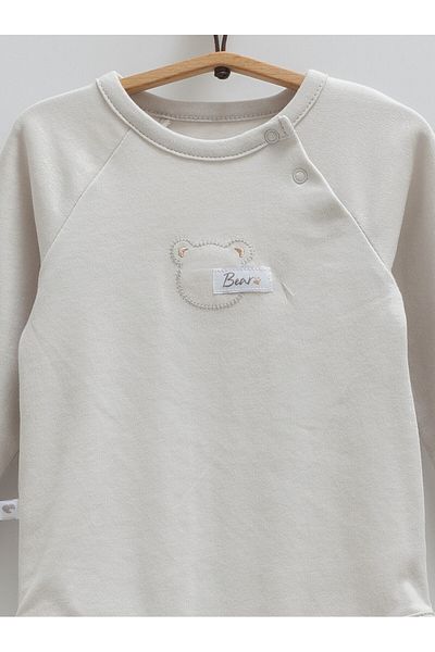 Caramell Set of 2 Baby Boy Organic Cotton Long Sleeve Baby Bodysuits