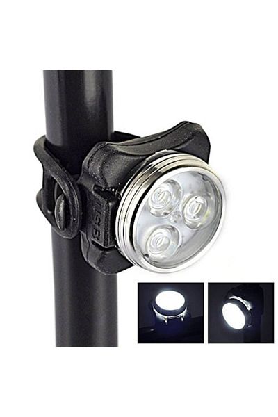 Carsons Far 3 LED, rechargeable USB, 4 lighting modes, black