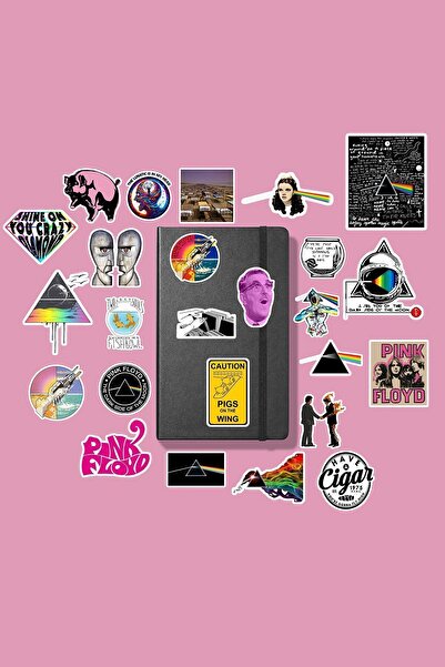 MS Major Selection مجموعة ملصقات بينك فلويد / ملصق دفتر ملاحظات مجلة رصاصة مل...