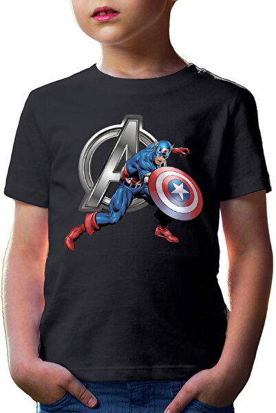 OEM Tricou copii Captain America Avangers Logo Marvel Universe