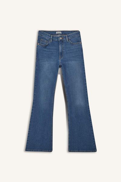 DeFacto Mia Flare Fit Normal Waist Spanish Leg Long Jean Pants E9166Ax25Au