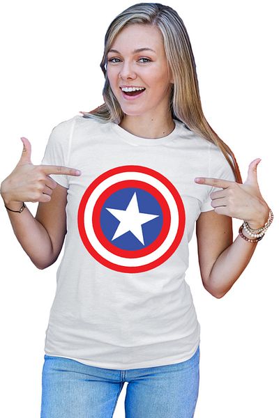 OEM Tricou Femei Captain America Cool Powerful Control Abilities