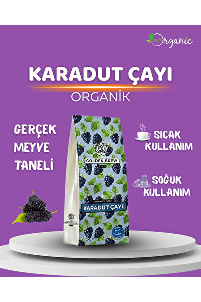 Golden Brew & Tea Coffee Gerçek Karadut Parçacıklı Sıcak ve Soğuk Demleme Karadut Meyve Çayı