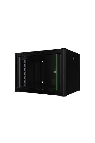 Inna marka Lanview 19" 7U Szafka Rack ścienna 600x450x423mm - Czarna, RWP07U45BL