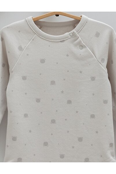 Caramell Set of 2 Baby Boy Organic Cotton Long Sleeve Baby Bodysuits