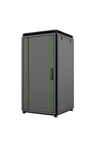 Inna marka Szafa Rack Lanview 19" 22U 600x600x1164mm Data Line - Czarna, RDL22U66BL