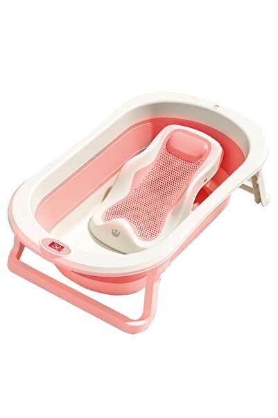 Little Mom Set cadita pliabila pentru copii Little Mom Royal Pink, suport ana...