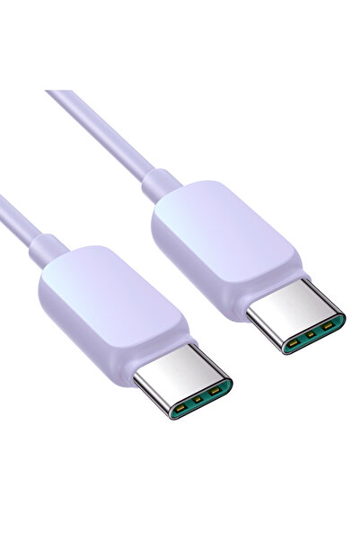Joyroom Kabel przewód USB-C - USB-C 100W 1.2m fioletowy