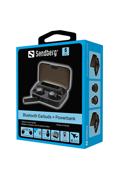 Samsung Sandberg Bluetooth Earbuds + Powerbank, 126-38