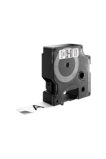 Inna marka Bandă adezivă standard DYMO D1, 19 mm x 7 m, alb-negru, S0720830