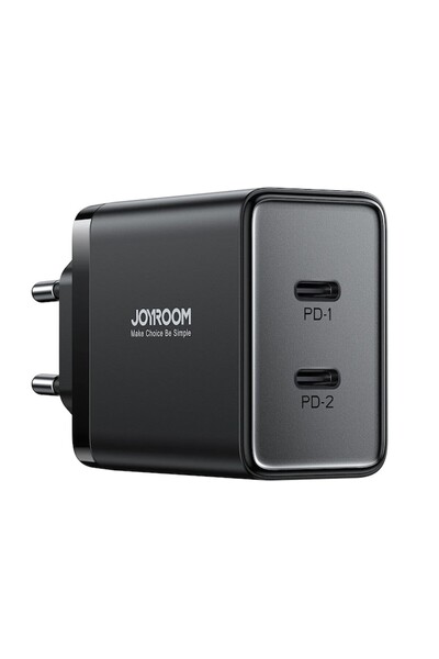 Joyroom Incarcator Priza 2x Type-C, Fast Charging, 40W - (JR-TCF09) - Negru