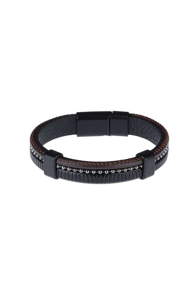 Hatemoğlu 100% Leather Men's Bracelet