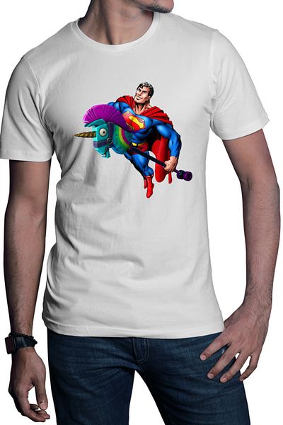 OEM Tricou barbati Superman Fortnite Horse Colorfull Troll Fly Happy Smilling