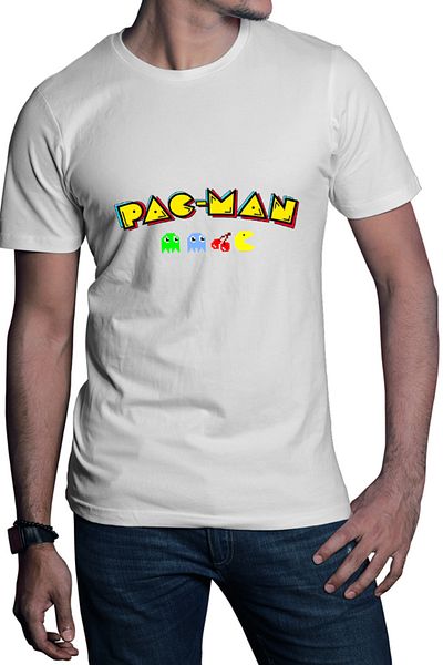 OEM Tricou barbati Pac Man Single Game Cherry Abilities Puzzle Eat