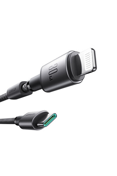 Joyroom Kabel przewód USB-C - iPhone Lightning z organizerem uchwytem magnetycznym 1.2m - szary