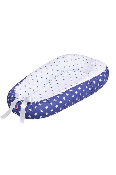 Scamp Bebe Cuib bebelusi Scamp, Premium Baby Nest, cu saltea de cocos, 100% bumbac, antialergic