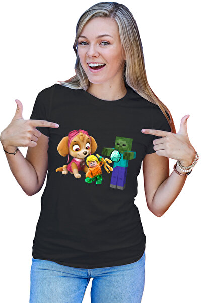 OEM Tricou Femei Aquaman Skye Paw Patrol Zombie Minecraft