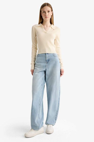 DeFacto Coool Slim Fit Slim Fit Polo Neck Sweater X4929Az25Wn