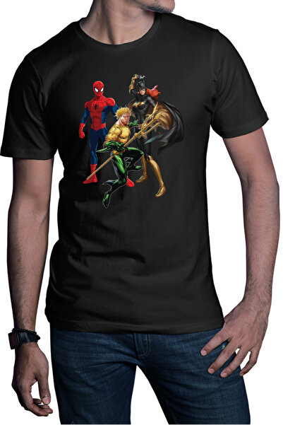 OEM Tricou barbati Aquaman Batwoman Spiderman Superhero Trident